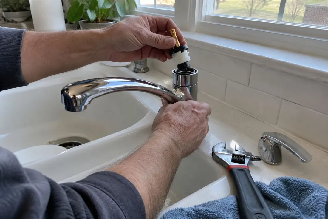 Example illustration of a faucet repair