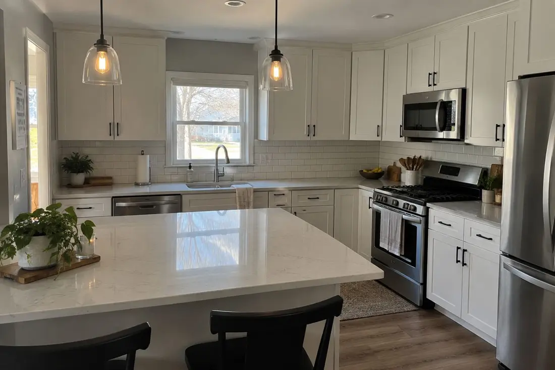 Example illustration of a remodeled kitchen